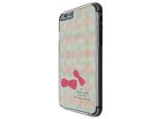 1021 - Pink Bow Girls Fashion Love Quote Design for iPhone 6 6s 4.7'' Fashion Trend Case Back Cover Plastic&thin Metal -clear