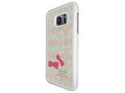 Samsung Galaxy S7 G930 Coque Fashion Trend Case Coque Protection Cover Plastique Et MÃ©tal - White 1021 - Pink Bow Girls Fashion Love Quote