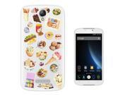 Doogee X6 5.5 Gel Silicone Case Protection Cover C0275 - Collage Food Ice Cream Cupcake Doughnut Macaroon Waffle Peanut Butter