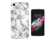 Alcatel One Touch Idol 3 (4.7'')  Gel Silicone Case All Edges Protection Cover 1229 - Novelty Marble Texture
