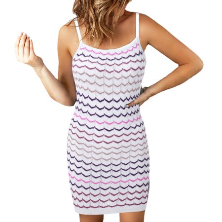 GWAABD Wedding Guest Dresses Women S Sleeveless Bodycon Dress Tank Short Shirt Tight Fitted Party Club Mini Dresses