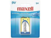 Maxell - Alkaline Batteries (9v; 1 Pack) Case Pack 6
