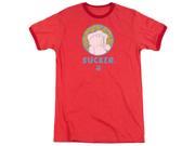 Tootsie Roll Sucker Mens Adult Heather Ringer Shirt