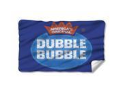 Dubble Bubble Vintage Logo Fleece Blanket White 48x80