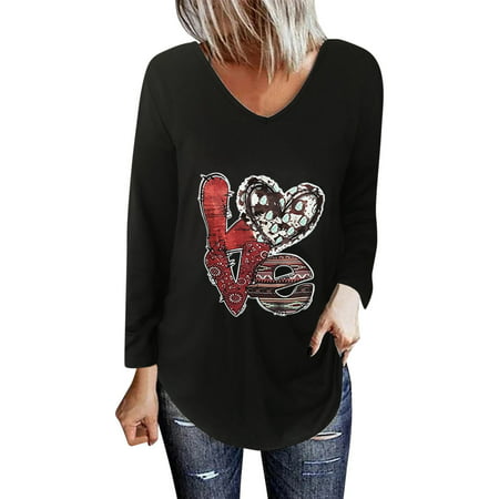 GWAABD Long Sleeve Shirt for Women Women Casual Top Square Neck Short Sleeve Button Slit Print T Shirt