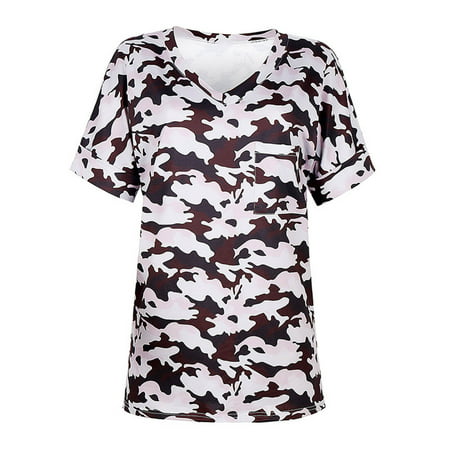 GWAABD Plus Size Womens Topsnavy Long Sleeve Shirt Women Women Blouse Loose