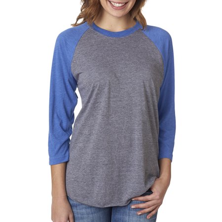 Next Level Active Apparel Unisex Tri-Blend 3/4-Sleeve Raglan - 6051