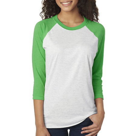 Next Level Active Apparel Unisex Tri-Blend 3/4-Sleeve Raglan - 6051