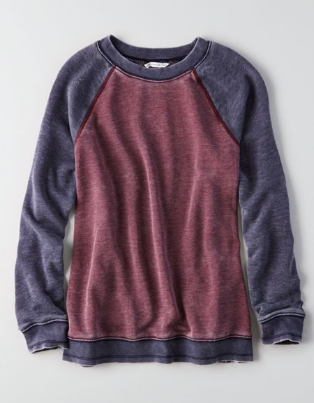 Ae Washed Crew Sweatshirt