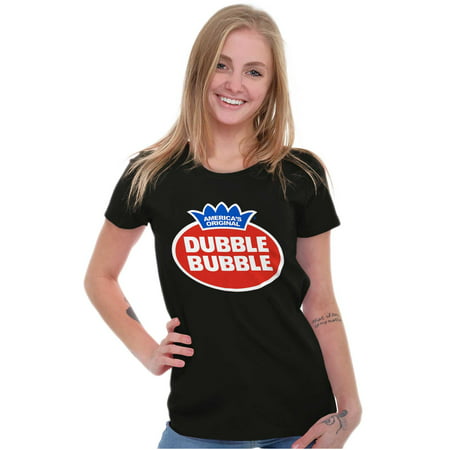 Vintage Dubble Bubble Gum Double Logo Women S T Shirt Ladies Tee Brisco Brands 3X