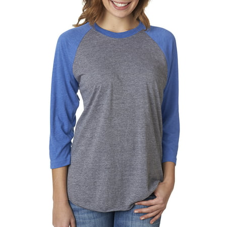Next Level Active Apparel Unisex Tri-Blend 3/4-Sleeve Raglan - 6051