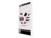 Huawei Ascend P7 Coque Fashion Trend Case Coque Protection Cover Plastique Et MÃ©tal - White 1253 - Trendy Fashion Bloggers Favourite Handbag Sungla