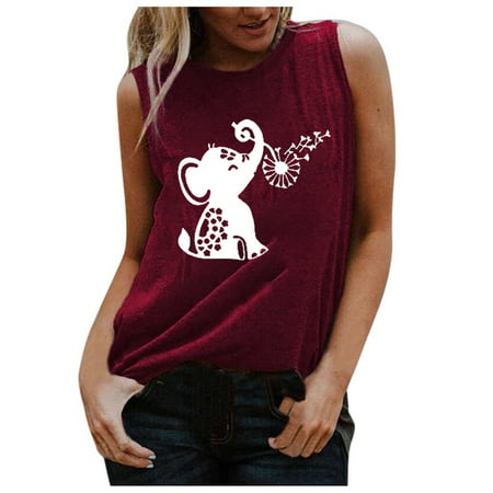 GWAABD Crop Muscle Tank for Women Summer Fashion Women S Letter Top Sleeveless Print Tank Neck T-shirt O Casual Women S Blouse