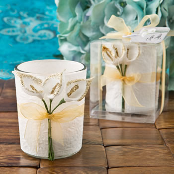 Fashioncraft 5499 Gold Calla Lily Design Votive Candle Holder