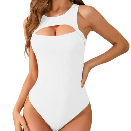 GWAABD Women Bodycon Yoga Jumpsuit 2023 High Waisted Sleeveless Jumpsuit Women S Jumpsuit