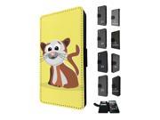 1136 - Cat Animal Drawing Yellow Design Sony Xperia Z5 Flip Case Credit Card Holder Cover Book Style