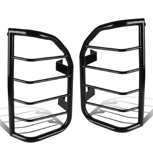 DNA Motoring TLG-008-BK for 2005 to 2015 Nissan Xterra N50 Pair of Bolt -on Rear Tail Brake Light Guards (Black) 06 07 08 09 10 11 12 13 14