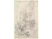 Christ Driving the Money Changers from the Temple Poster Print by Lorenzo De Ferrari (Italian  Genoa 1680 �1744 Genoa) (18 X 24)