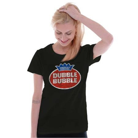 Vintage Dubble Bubble Gum Double Logo Women S T Shirt Ladies Tee Brisco Brands L