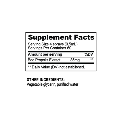 Beekeeper's Naturals Propolis Throat Spray, Natural Immune Support & Sore Throat Relief - Antioxidants, Keto, Paleo, Gluten-Free, 1.06 Oz (Pack of 2) thumbnail