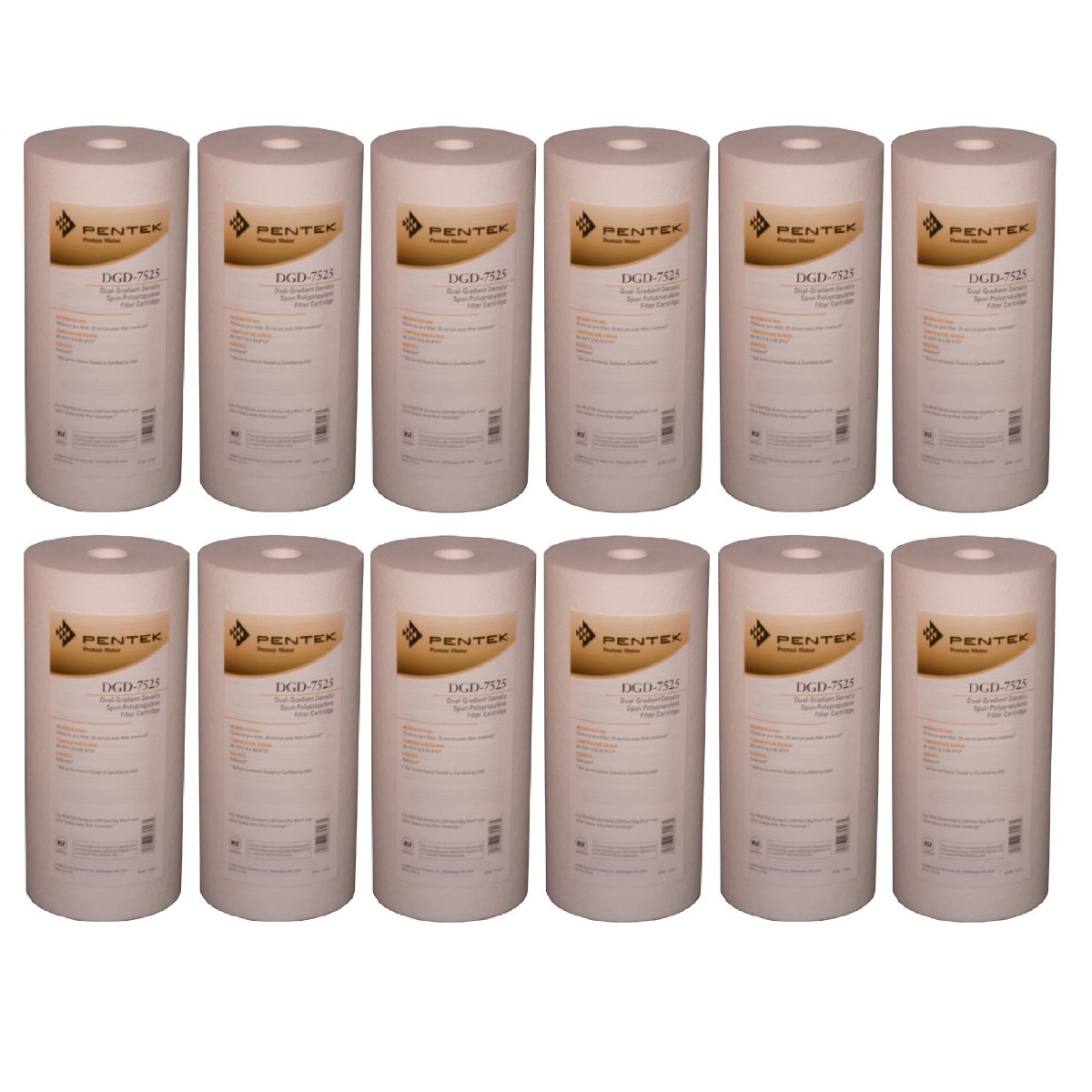 Dgd-7525 Pentek Whole House Replacement Sediment Filter Cartridge (12-pack)
