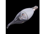 E14 3w Warm White Smd 3535 Candle Flame LED Light Bulb Ac 85-265v Smooth Type