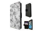 1229 - Novalty Marble Texture Design iPhone 6 6s 4.7'' Flip Case Credit Card Holder Cover Book Style