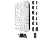 Samsung Galaxy S7 Edge G935 Flip Case Credit Card Holder Cover Book Style 1679 - Cartoon Fluffy Farm Sheep Animals