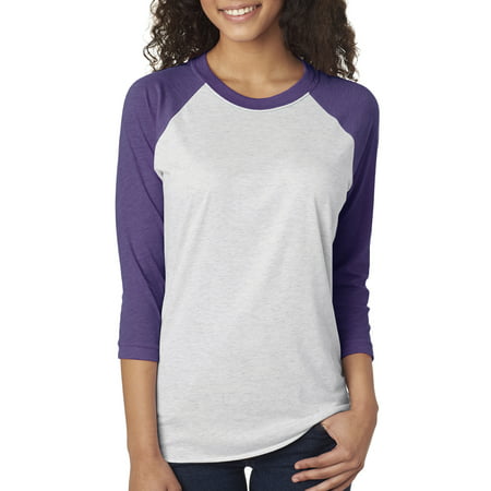 Next Level Active Apparel Unisex Tri-Blend 3/4-Sleeve Raglan - 6051