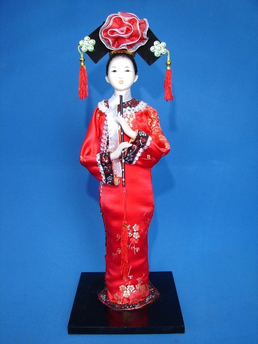 Chinese Collectible Doll with Flute