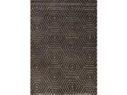 Kalora Boulevard Dark Grey Geometric Glitz Low Pile Shag Rug-4962/7l40 160230 -