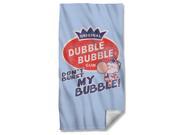 Dubble Bubble Burst Bubble Bath Towel White 27x52