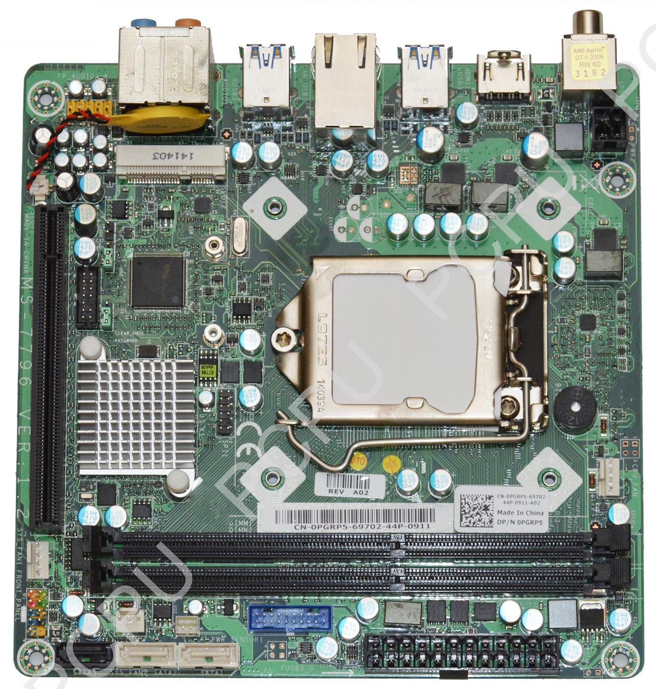 Dell Alienware X51 R2 Andromeda Ms-7796 Intel Cpu Desktop Motherboard Pgrp5 0pgrp5