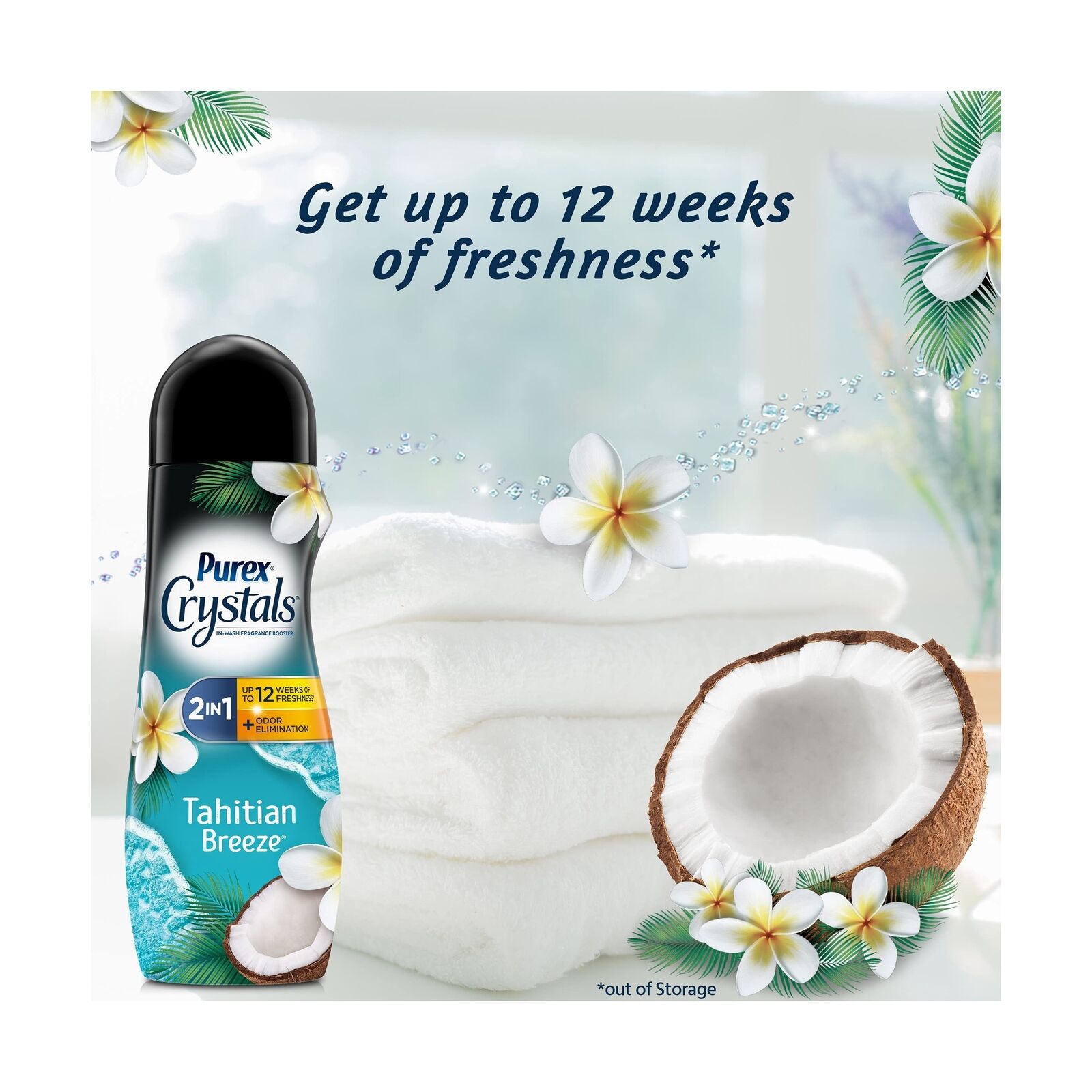 Purex Crystals in-wash Fragrance and Scent Booster, Tahitian Breeze, 21 Ounce... thumbnail