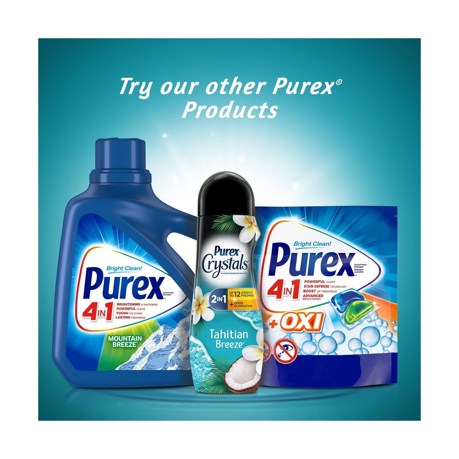 Purex Crystals in-wash Fragrance and Scent Booster, Tahitian Breeze, 21 Ounce... thumbnail