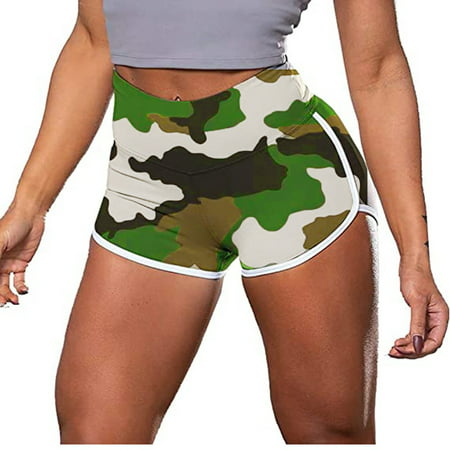 CLZOUD Yoga Sweatpants Army Green Polyester Women S Workout Shorts Scrunch Booty Gym Yoga Pants Waist Sports Leggings
