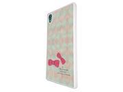 1021 - Pink Bow Girls Fashion Love Quote Design for Sony Xperia Z5 Hard Plastic Case Back Cover