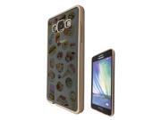 Samsung Galaxy A5  Gel Silicone Case All Edges Protection Cover C0275 - Collage Food Ice Cream Cupcake Doughnut Mcaroon Waffle Peanut Butter