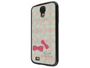 1021 - Pink Bow Girls Fashion Love Quote Design for Samsung Galaxy S4 I9400 Hard Plastic Case Back Cover