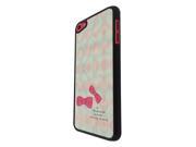 1021 - Pink Bow Girls Fashion Love Quote Design for Apple iPod Touch 6 Hard Plastic Case Back Cover