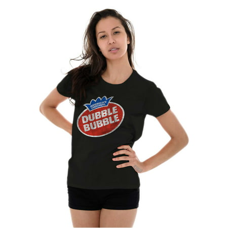 Vintage Dubble Bubble Gum Double Logo Women S T Shirt Ladies Tee Brisco Brands L