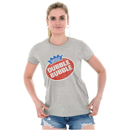 Vintage Dubble Bubble Gum Double Logo Women S T Shirt Ladies Tee Brisco Brands M