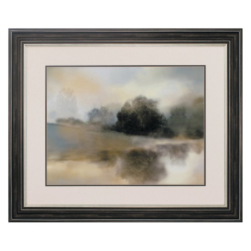 Propac Images Misty Pond Framed Painting Print