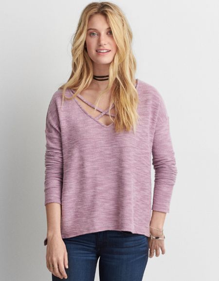 Ae Soft & Sexy Cross-strap Fleece