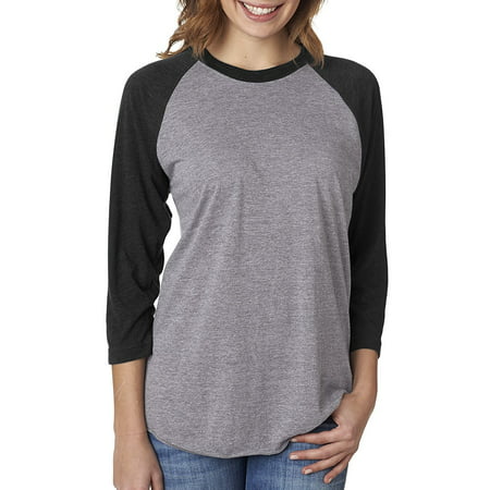Next Level Active Apparel Unisex Tri-Blend 3/4-Sleeve Raglan - 6051