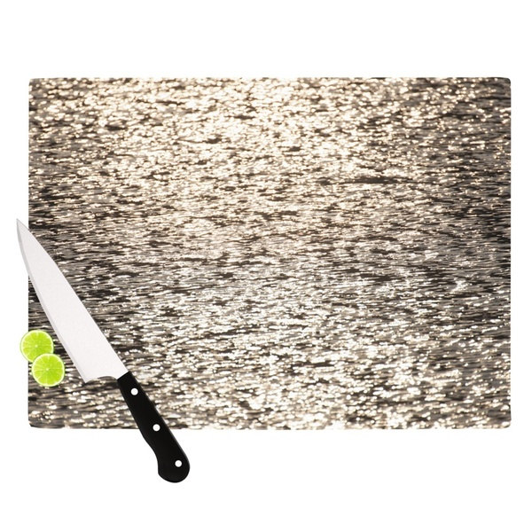 Kess Inhouse Catherine Mcdonald 'golden Hour' Water Reflection Cutting Board