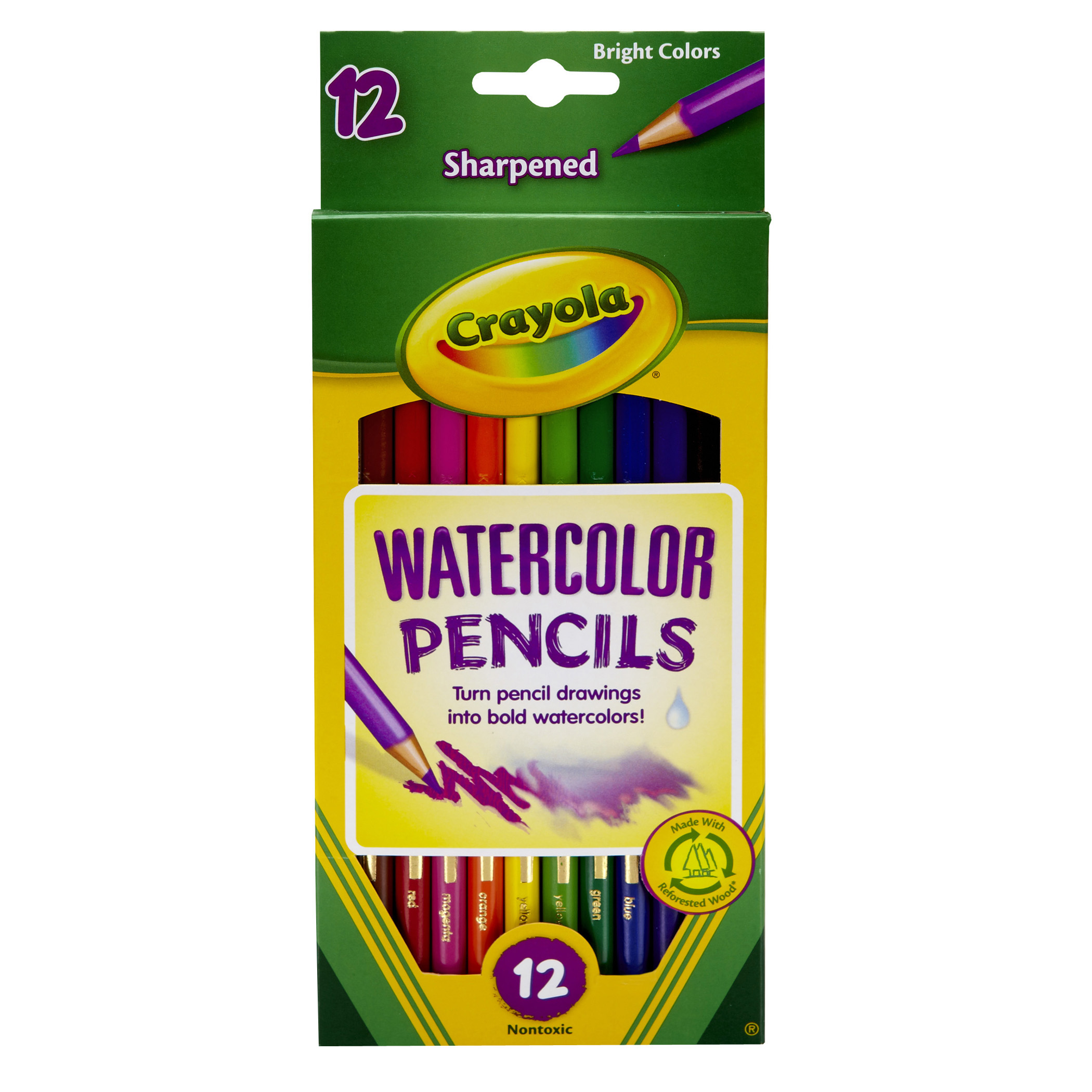 Crayola Watercolor Colored Pencils, 12 Colors per Box, Set of 6 Boxes