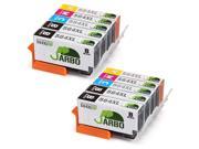 JARBO 4 Color 2Sets+2BK Replacement for Printer Ink HP 564 High Yield, Use in HP Photosmart 5520 6520 7520 5510 6510 7510 7525, HP Photosmart Premium