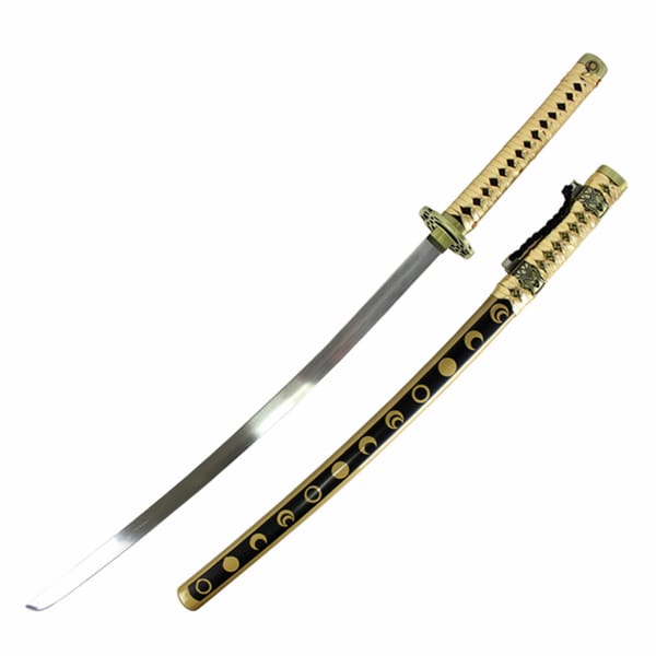 Defender Black and Gold Carbon Steel 38-inch Samurai Sword