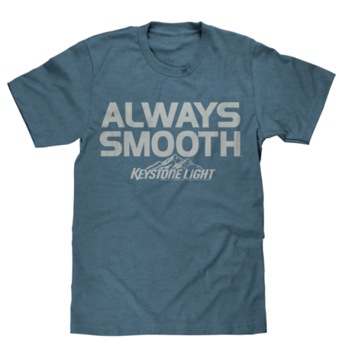 Tee Luv 24722-md Keystone Light Always Smooth T-shirt - Medium